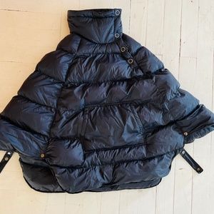 Dover Saddlery Horze Ladies’ Dora Padded Puffer Poncho one size dark Navy